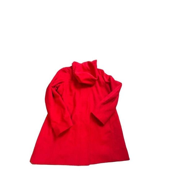 J. Jill Women's Red Wool Blend Hooded Coat Size S - Picture 7 of 9